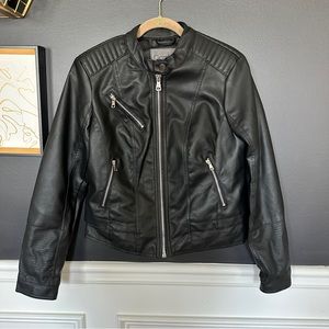 Cavalini Faux Leather Moto Jacket - Medium